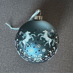 Vera Bradley Enchantment Blue 2023 Christmas Ornament NEW w/ Box- Collectible!